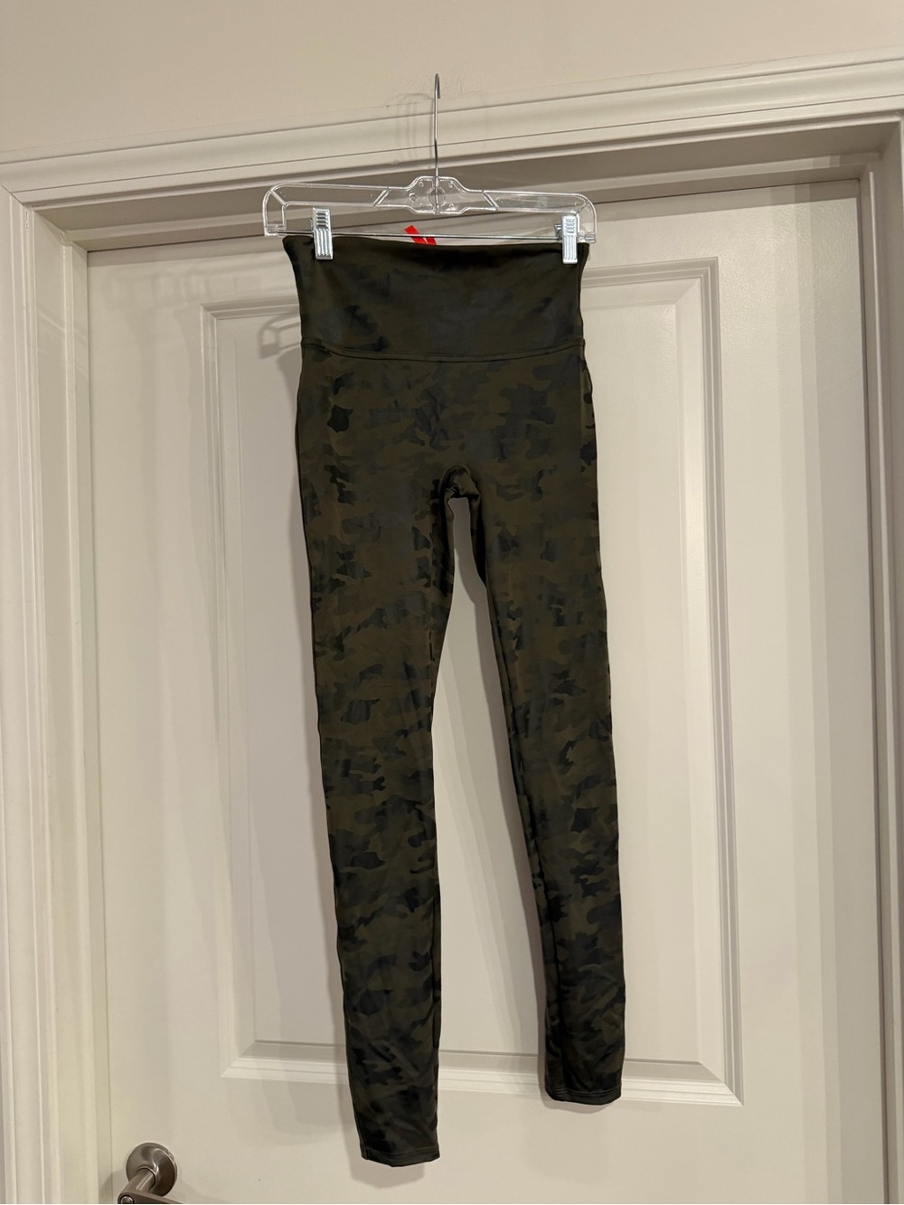 SPANX Olive Green Camo High-Waist Leggings